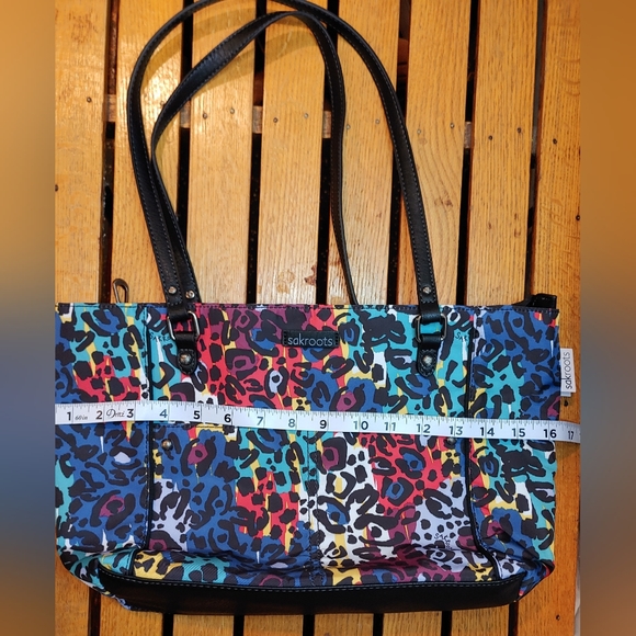 Sakroots Artist Circle Metro Tote Multi-Colored Leopard Style Print NWT - Picture 16 of 16